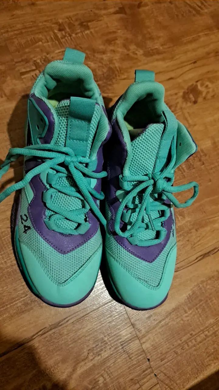 Zapatillas deportivas turquesa y morado para mujer - 1