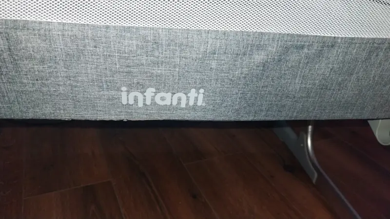 Cuna colecho Infanti gris con malla - 5