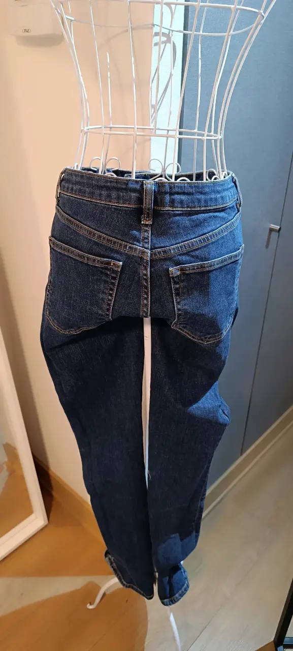 Jeans Mango Flare Tiro Alto Mujer Talla 38 - 2