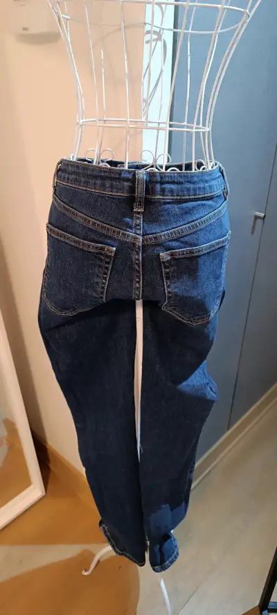 Jeans Mango Flare Tiro Alto Mujer Talla 38 - miniatura 2