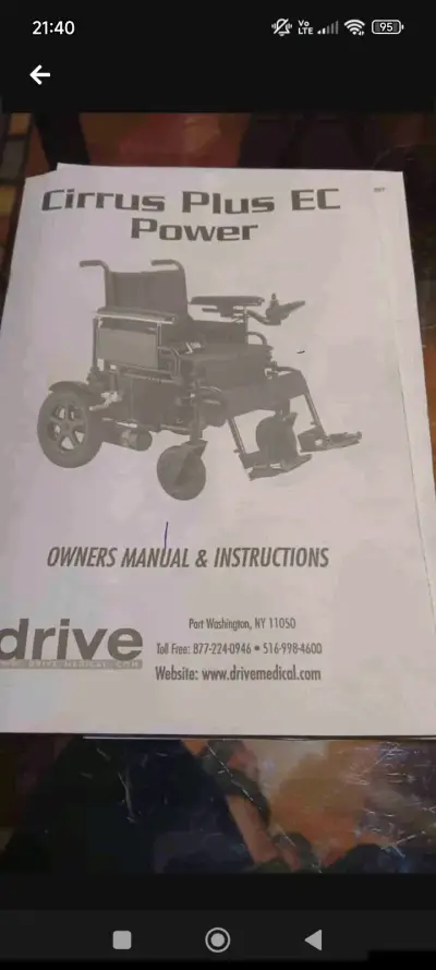 Silla de Ruedas Eléctrica Drive Cirrus Plus EC - miniatura 3