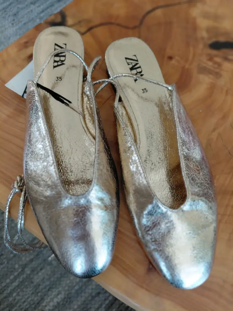 Zapatos dorados de mujer Zara talla 35 - 3