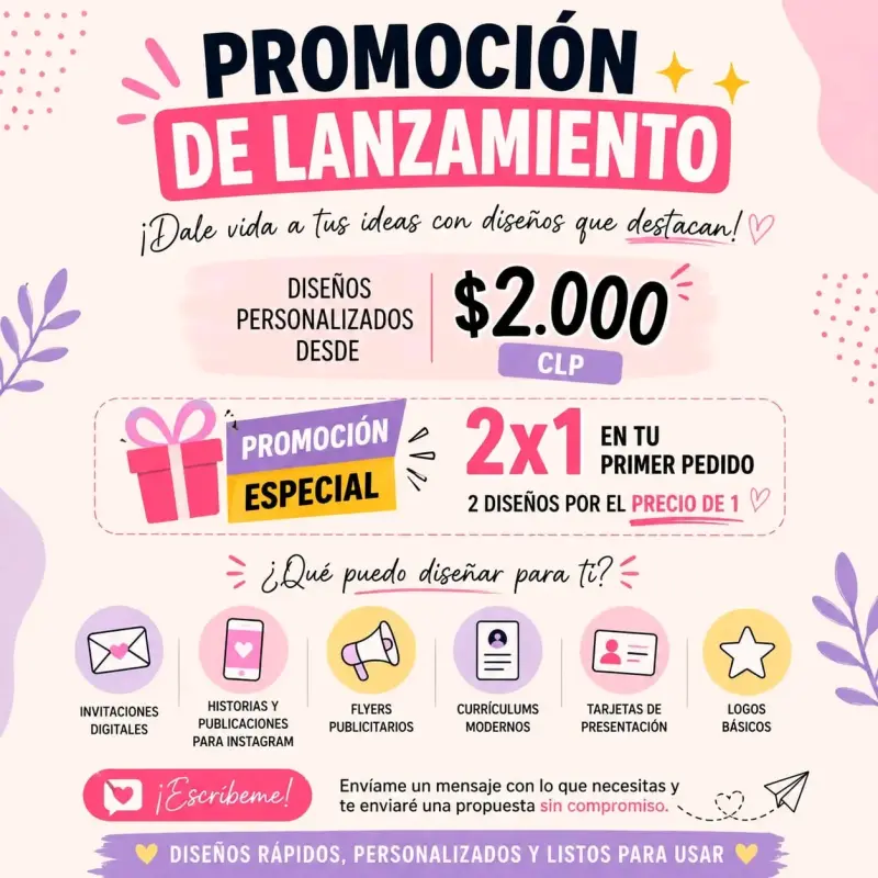 Servicio de diseño gráfico personalizado en promoc