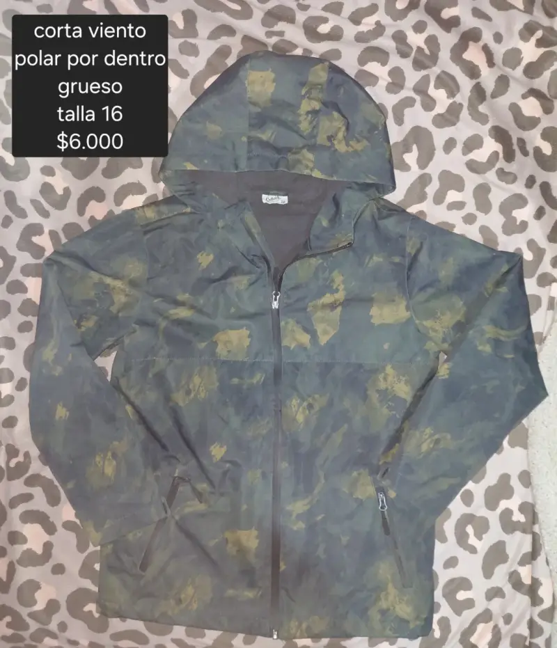 Corta viento polar grueso talla 16