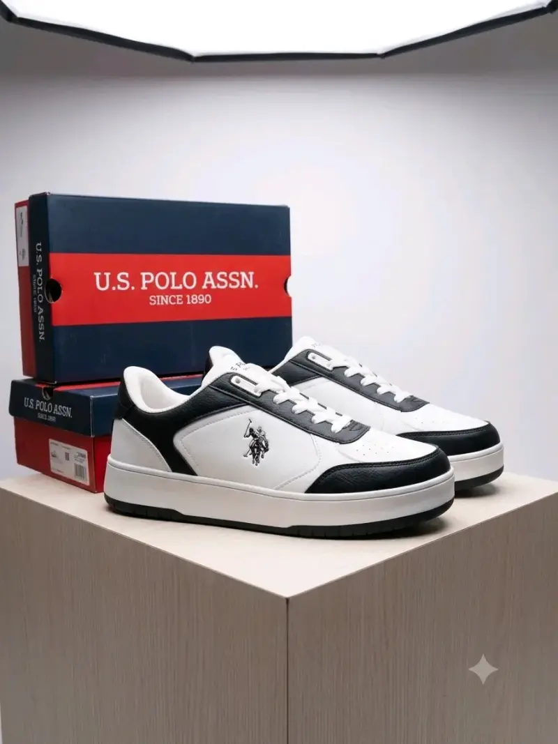 Zapatillas blancas y negras U.S. Polo As