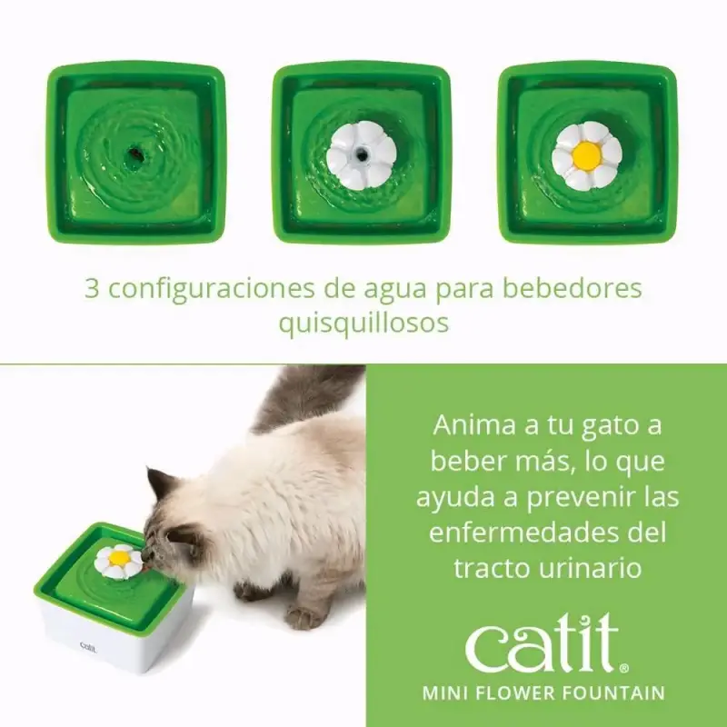 Fuente de agua para gatos Catit Flower Mini - 6