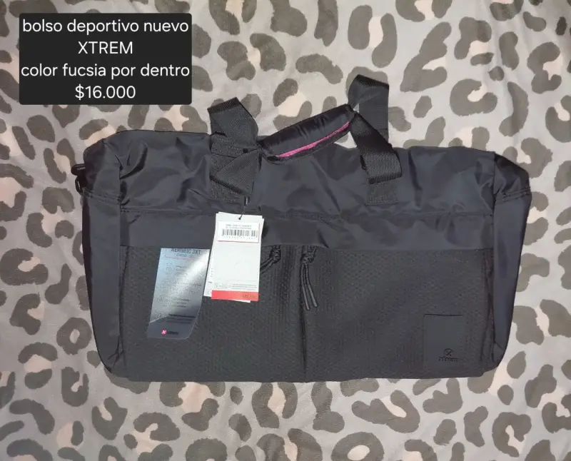 Bolso deportivo negro XTREM nuevo
