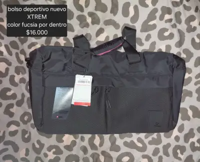 Bolso deportivo negro XTREM nuevo - miniatura 1