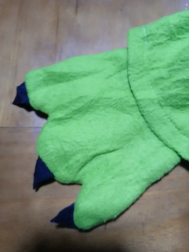 Disfraz de dinosaurio verde para niños - 3