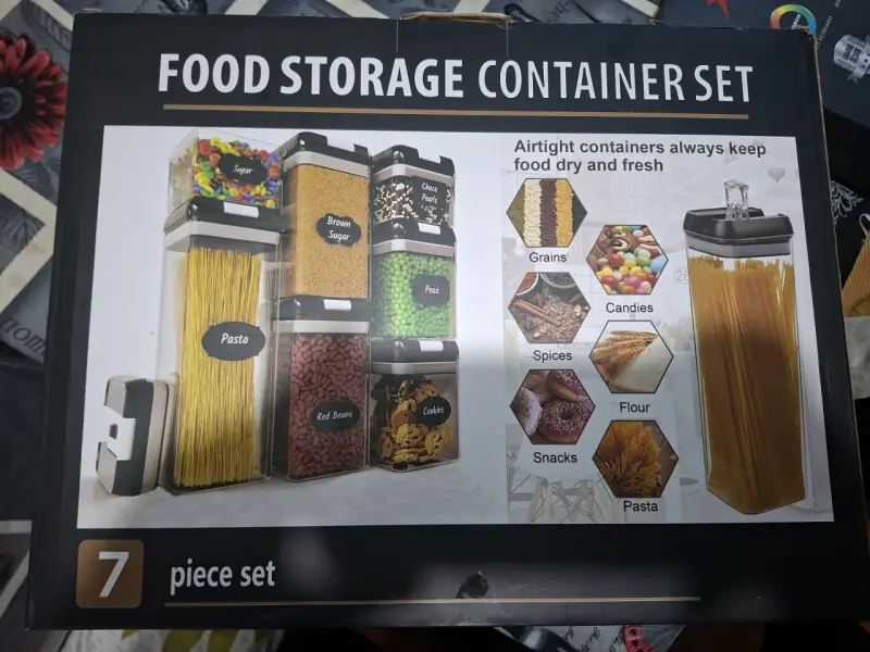 Set de Contenedores Herméticos para Alimentos 7 Piezas