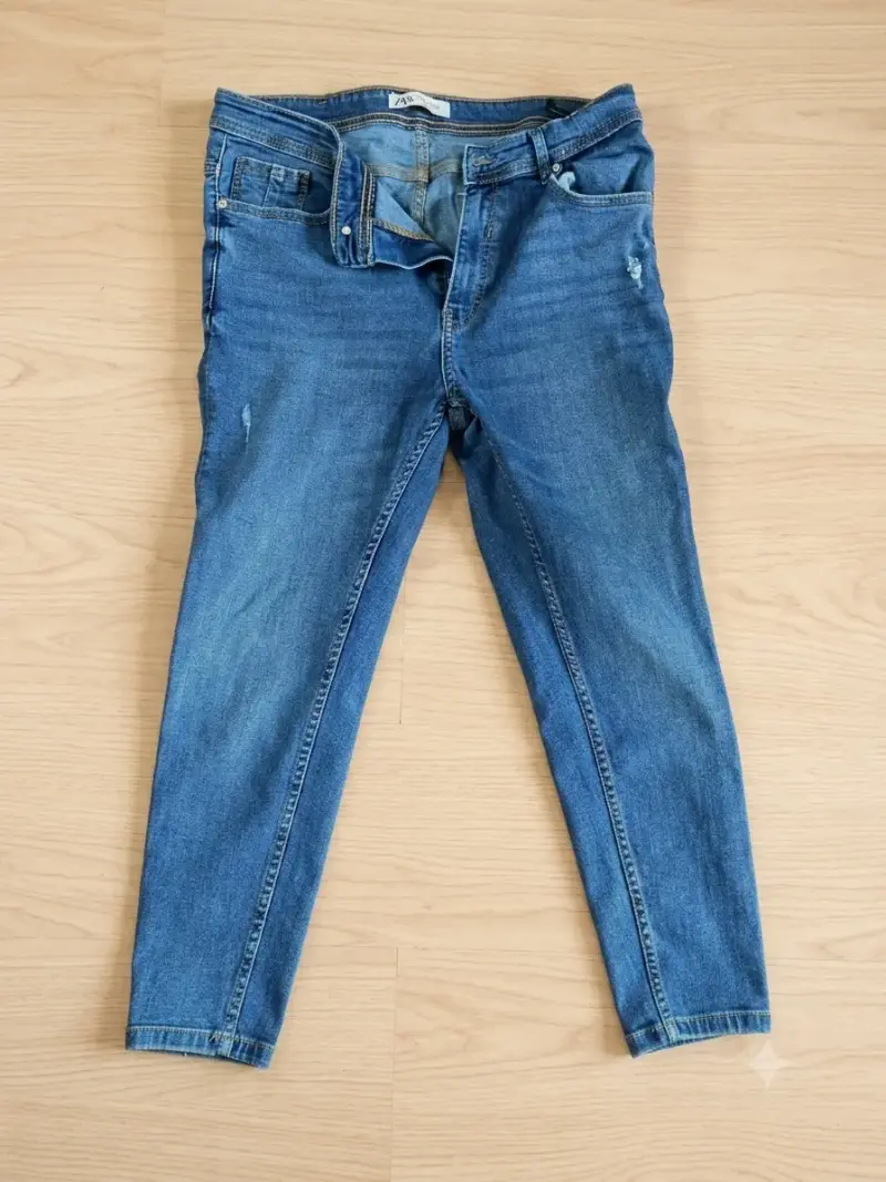 Jeans Zara Slim Fit Azul Medio 42 Eur - 3