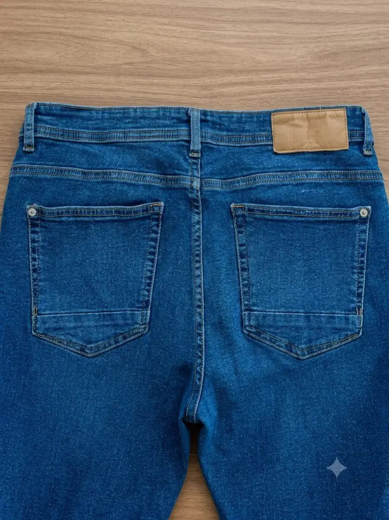 Jeans Zara Slim Fit Azul Medio 42 Eur - 5