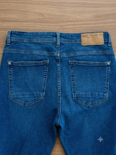 Jeans Zara Slim Fit Azul Medio 42 Eur - miniatura 5