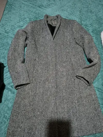 Abrigo de lana gris para mujer talla M - miniatura 1