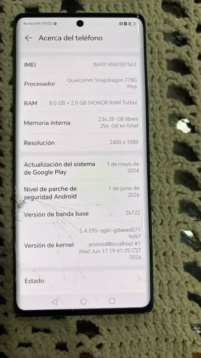 Honor 70 con detalles estéticos - miniatura 5