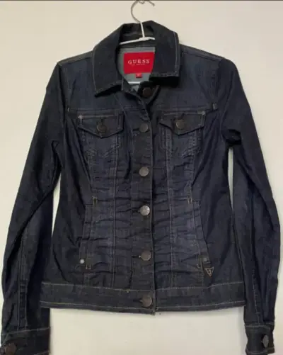 Chaqueta de mezclilla Guess azul oscuro - miniatura 2