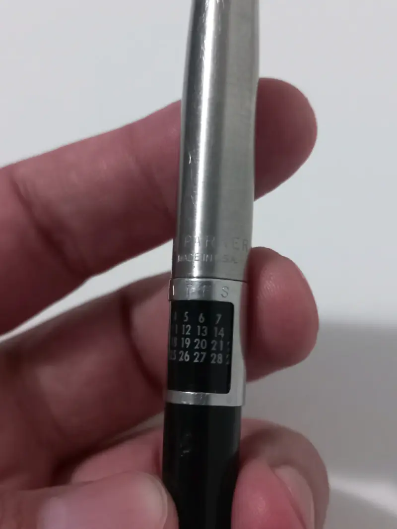 Bolígrafo Parker Vintage con Calendario - 1