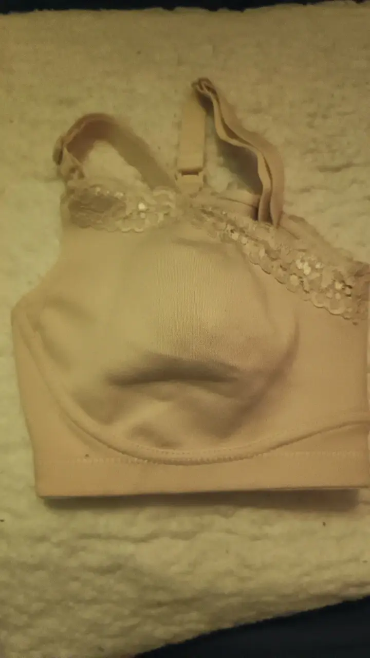 Sostén de lactancia beige con encaje - 2
