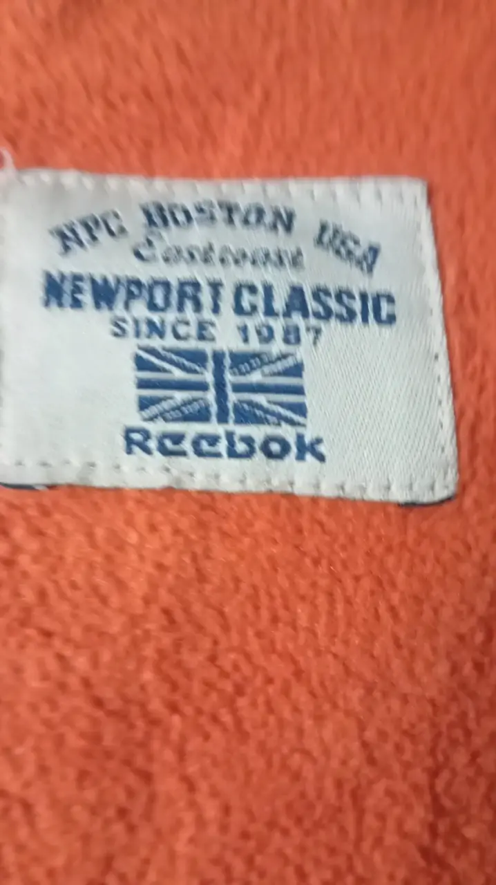 Chaqueta Reebok Newport Classic gris y naranja - 4