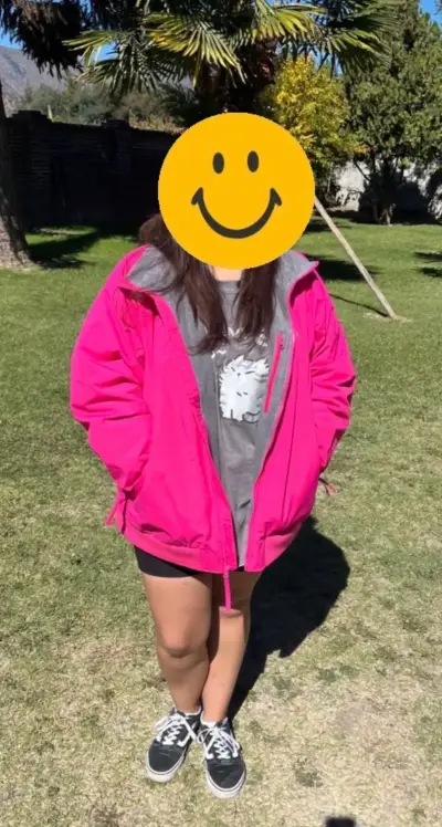 Chaqueta impermeable fucsia para mujer Columbia - miniatura 1