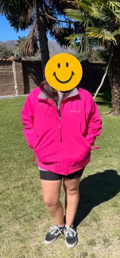 Chaqueta impermeable fucsia para mujer Columbia - miniatura 2