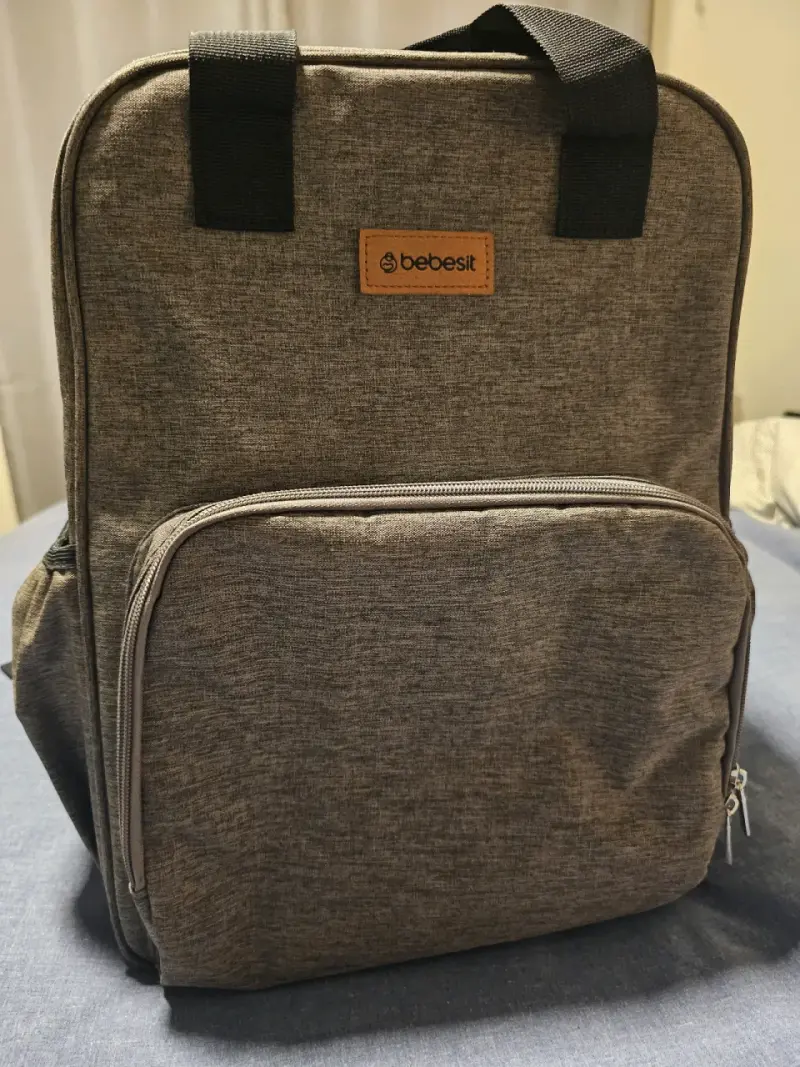 Bolso pañalero mudador gris Bebesit - 5