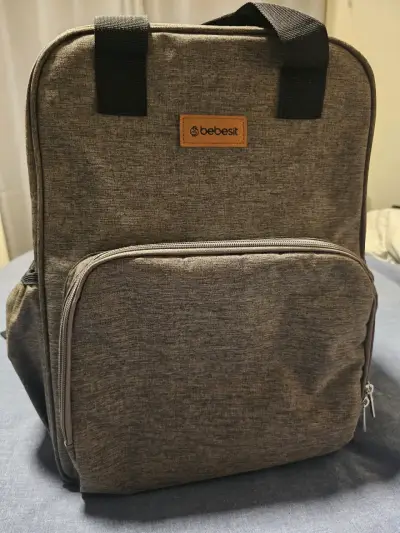 Bolso pañalero mudador gris Bebesit - miniatura 5