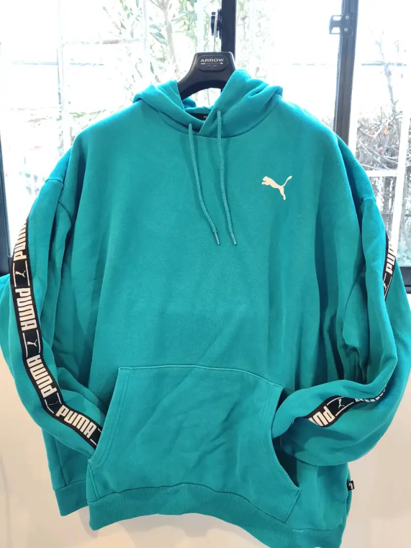 Polerón con capucha Puma turquesa unisex - 1