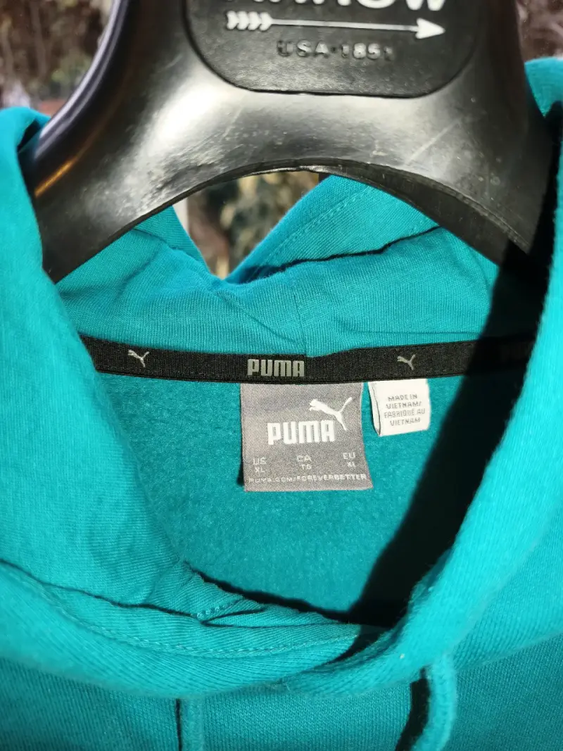 Polerón con capucha Puma turquesa unisex - 2