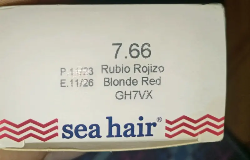 Tinte para cabello rubio rojizo Sea Hair - 2