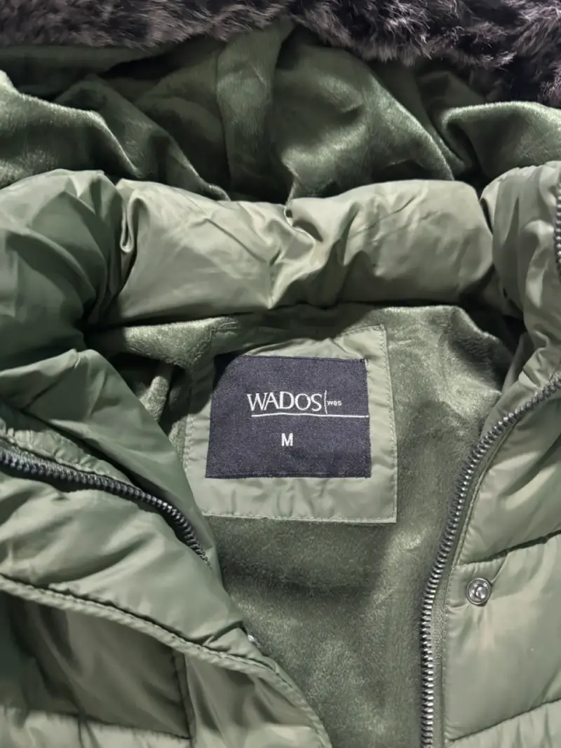 Parka verde con capucha de piel sintética Wados - 2