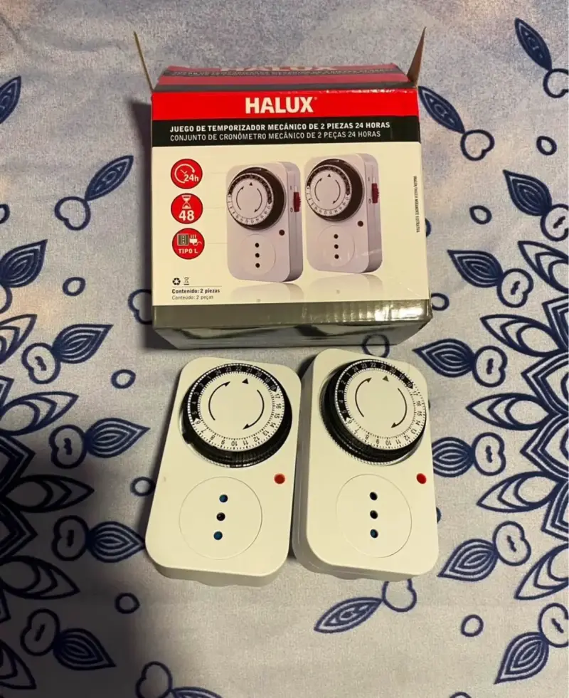 Juego de temporizador mecánico Halux 24 horas - 1
