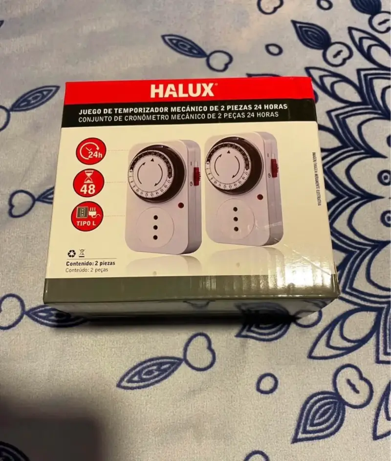 Juego de temporizador mecánico Halux 24 horas - 2