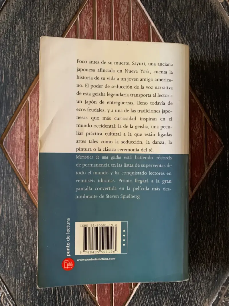 Libro 'Memorias de una Geisha' de Arthur Golden - 2