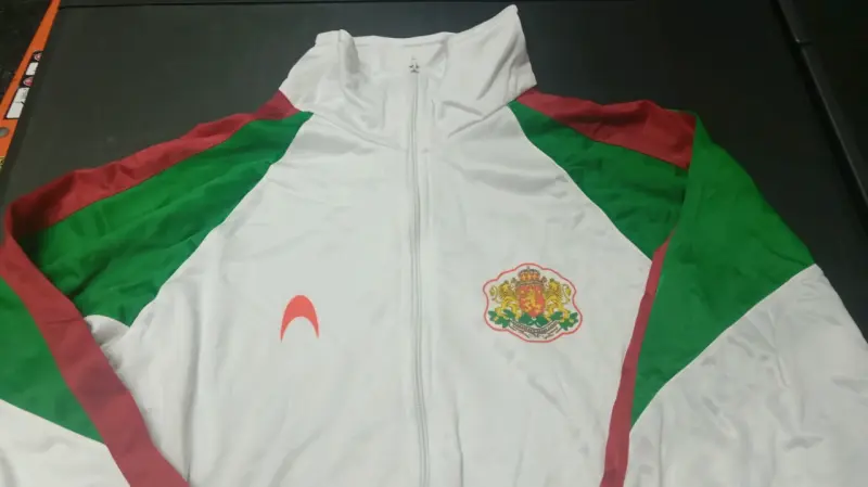 Chaqueta deportiva Bulgaria blanca y verde - 4