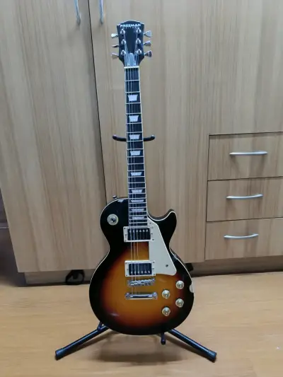 Guitarra Freeman estilo Les Paul sunburst - miniatura 1