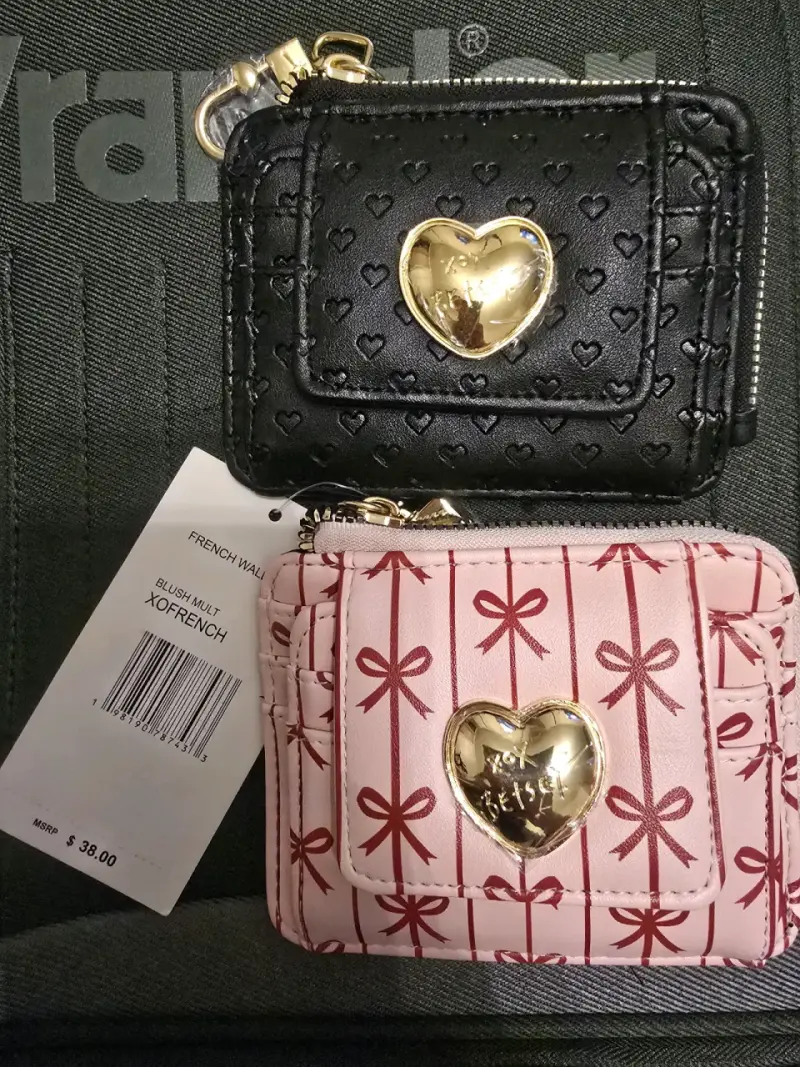 Billetera mujer estampados con clip metálico - 1