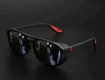 Gafa de Sol Deportiva  Negra con Detalles Rojos - miniatura 2