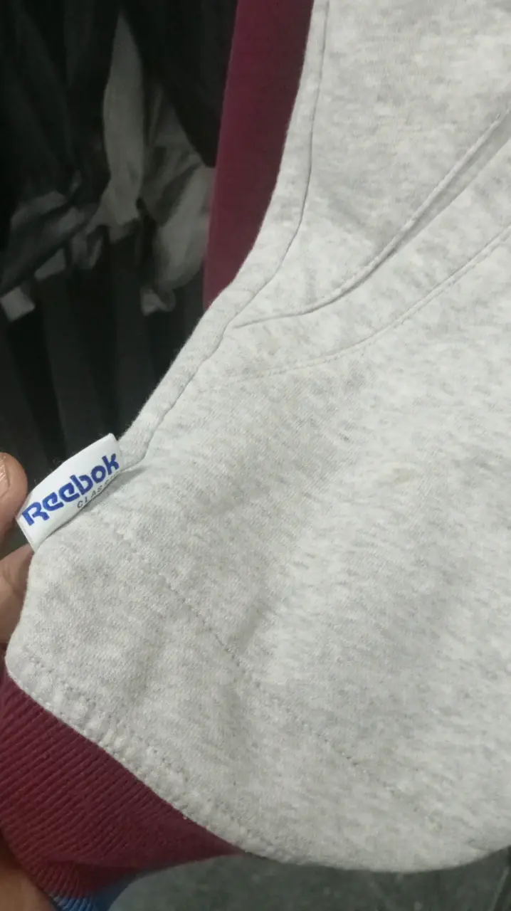 Polerón con capucha Reebok Classic bicolor - 3