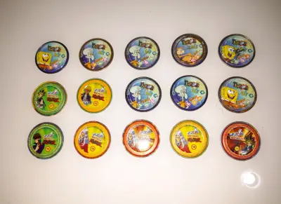 Colección de tazos de Bob Esponja y Yu-Gi-Oh - miniatura 4