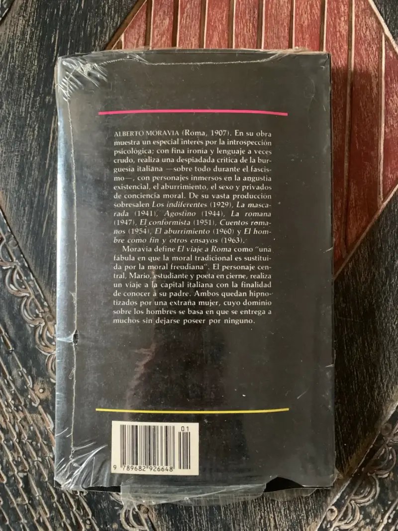 Libro 'El viaje a Roma' de Alberto Moravia - 2