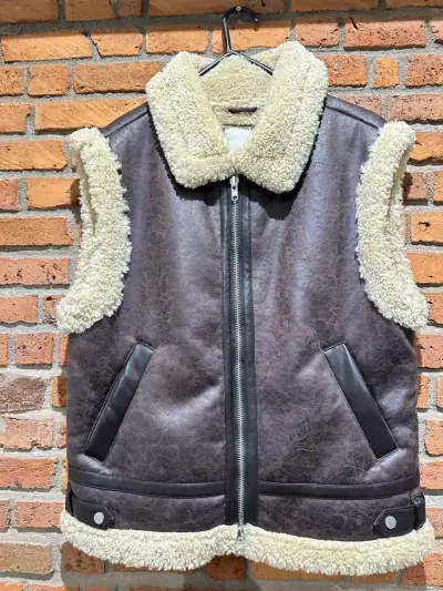 Chaqueta de cuero sintetico interior chiporro - miniatura 1