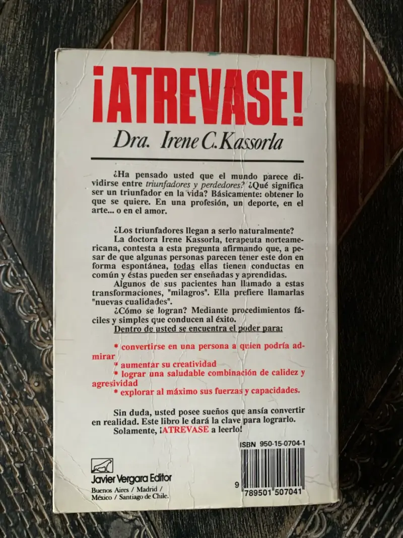 Libro ¡Atrevase! de Irene C. Kassorla - 2
