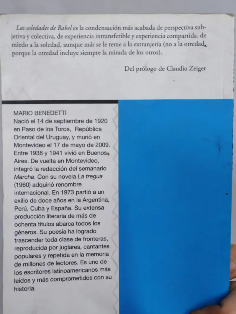 Libro 'Las soledades de Babel' de Mario Benedetti - 3