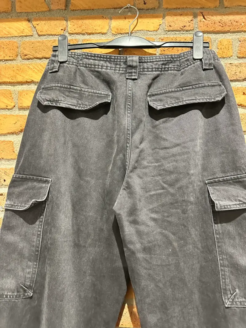 Jeans cargo negro mujer zara - 2