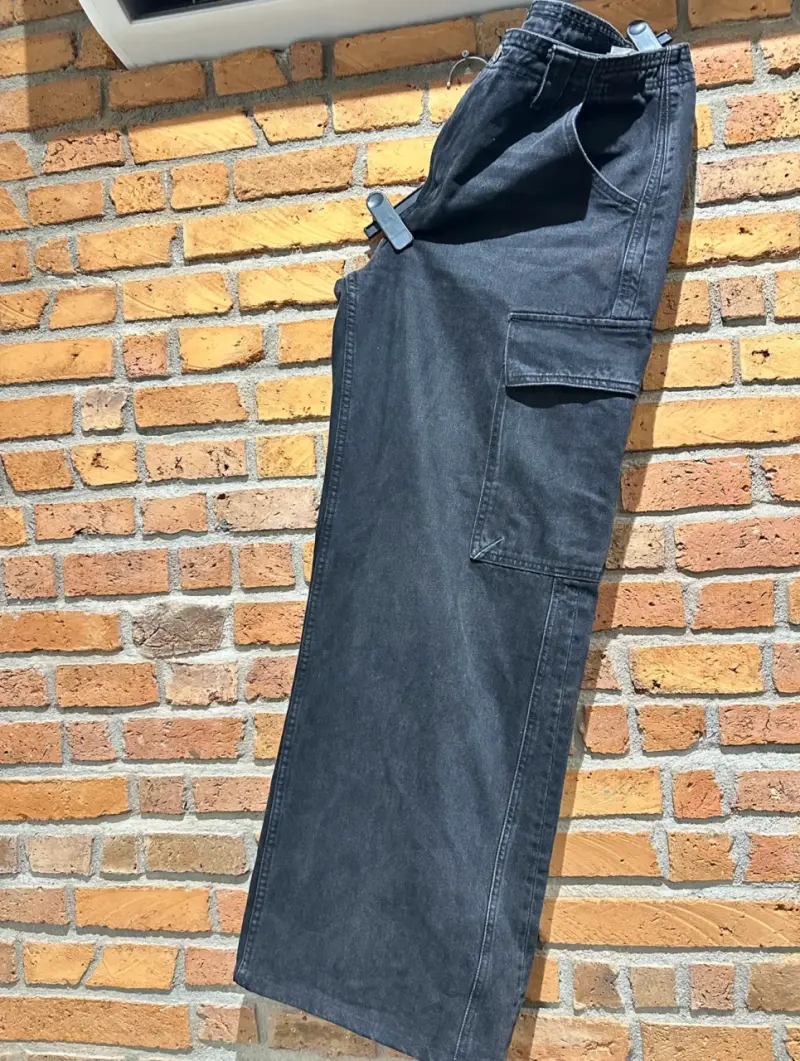 Jeans cargo negro mujer zara - 3
