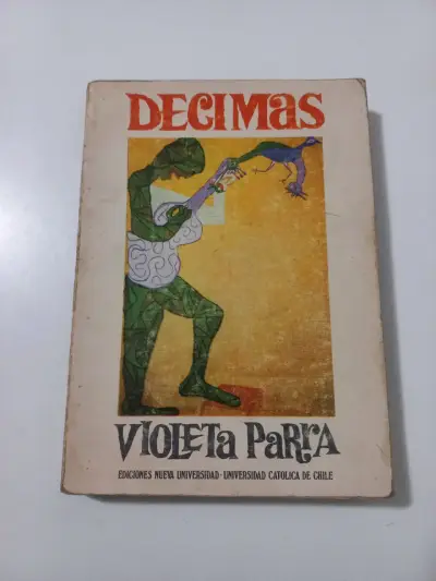 Libro Décimas de Violeta Parra 2da edición 1972 - miniatura 1