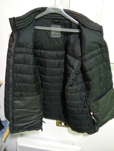 Chaqueta pluma negra para hombre marca lippi XL - miniatura 3