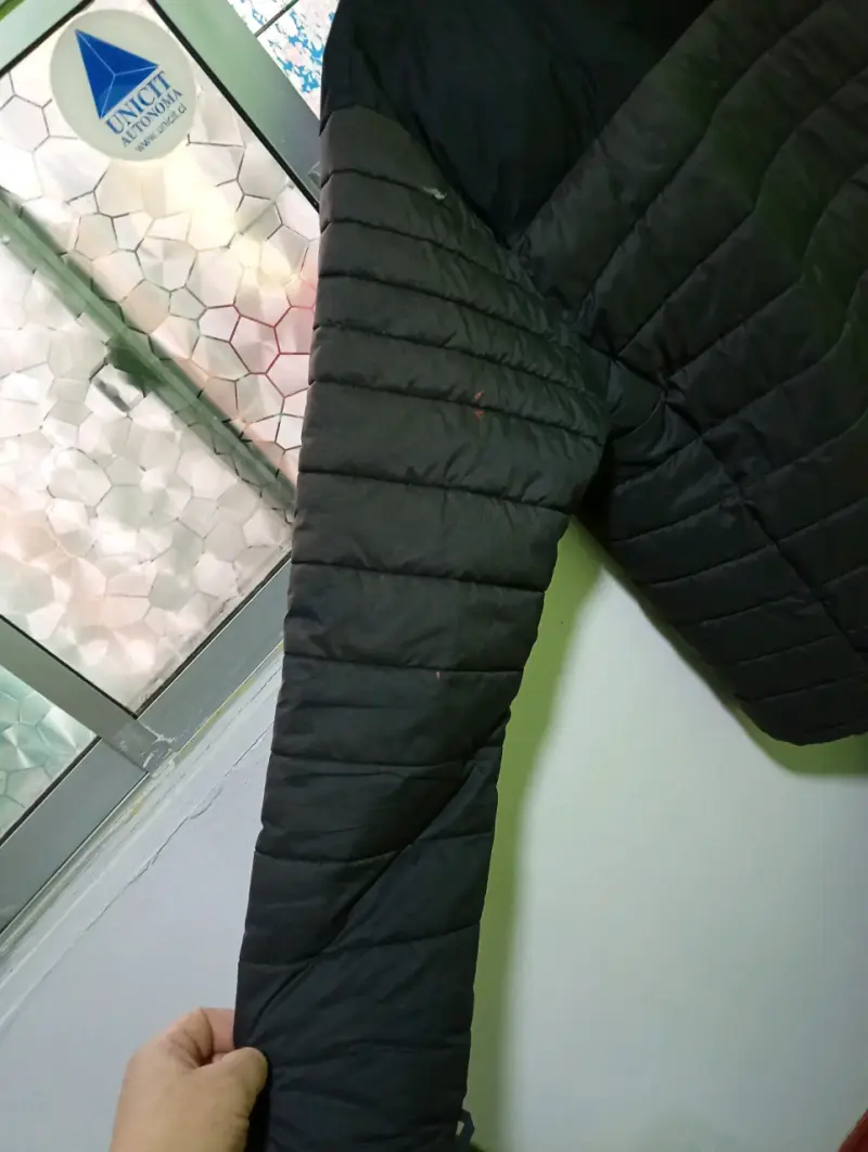 Chaqueta pluma negra para hombre marca lippi XL - 4