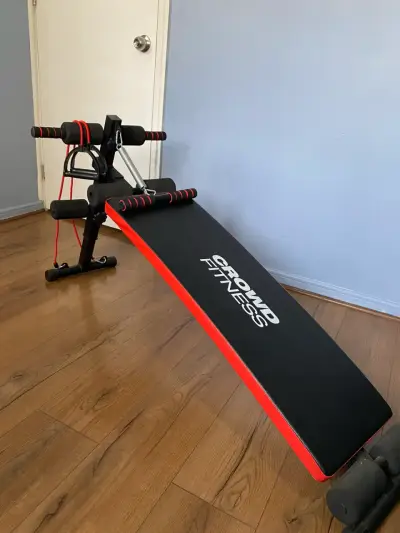 Banco de ejercicios para abdominales ajustable - miniatura 1